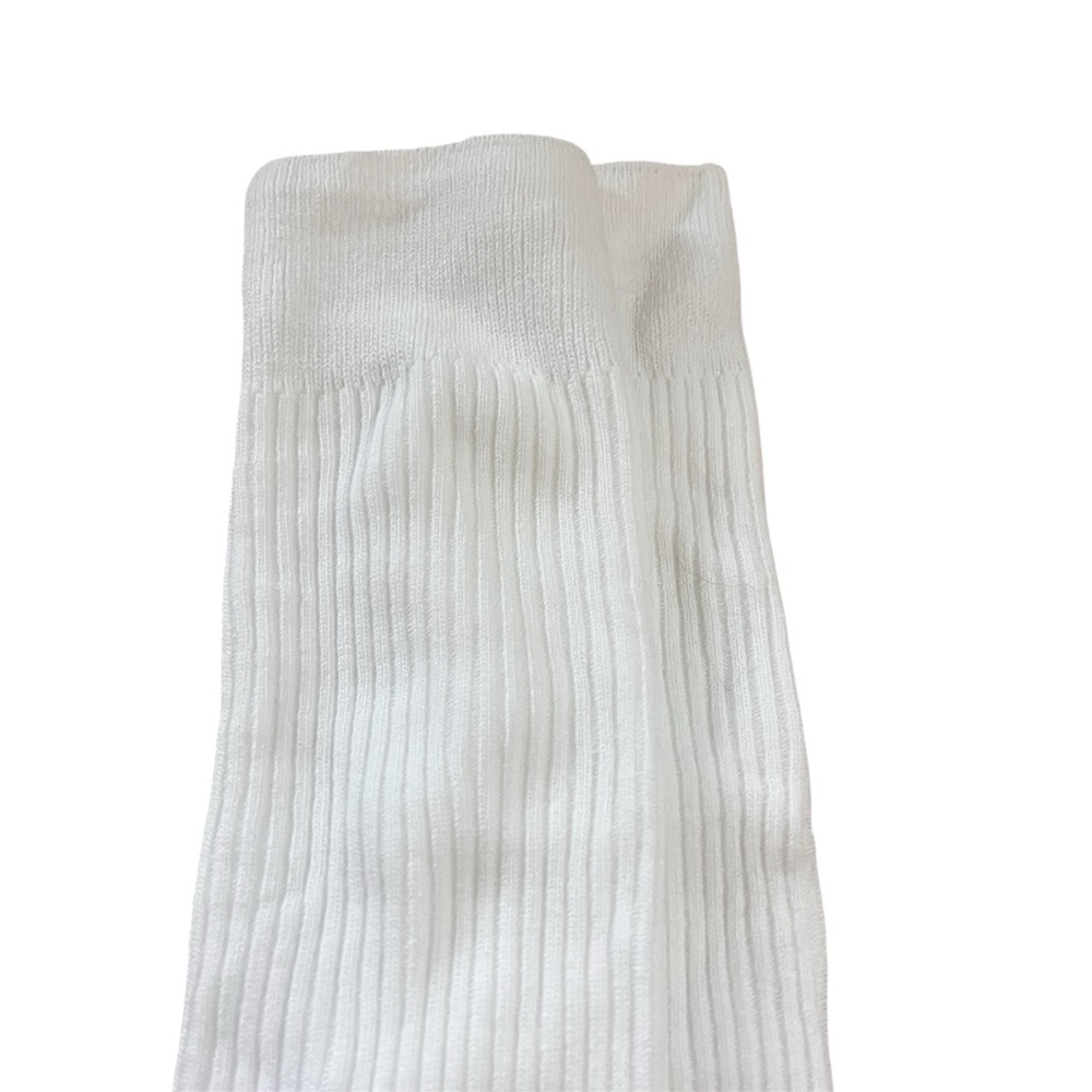 White Ribbed Knee High Socks - Picture 3 of 6